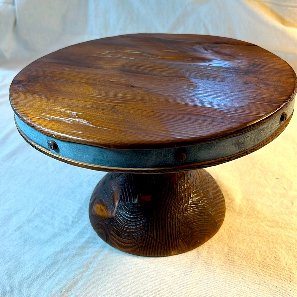 Small Wood Cake Stand
